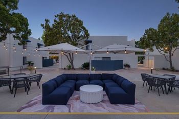 Outdoor lounge area
